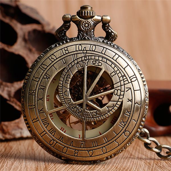 bronze constellation compass hand-wind mechanical pocket watch hollow out case roman numbers dial fob pendant chain gift for men women, Slivery;golden
bronze constellation compass hand-wind mechanical pocket watch hollow out case roman numbers dial fob pendant chain gift for men women, Slivery;golden
