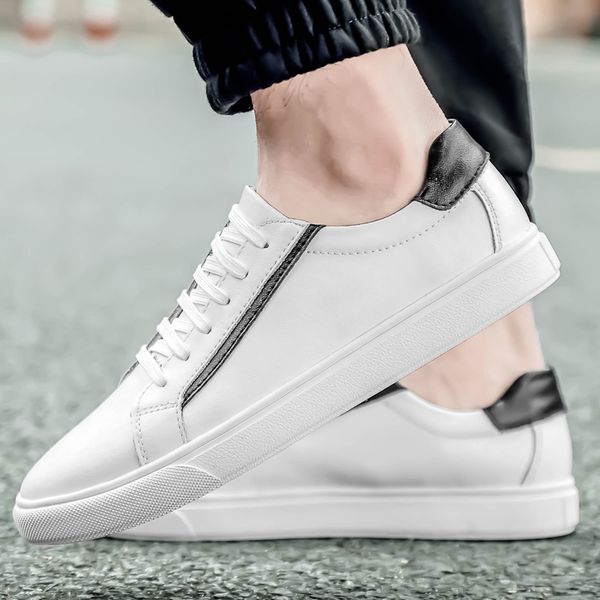 men sneakers for men shoes comfortable fashion casual male shoes lace up oxfords genuine leather driving white, Black
men sneakers for men shoes comfortable fashion casual male shoes lace up oxfords genuine leather driving white, Black