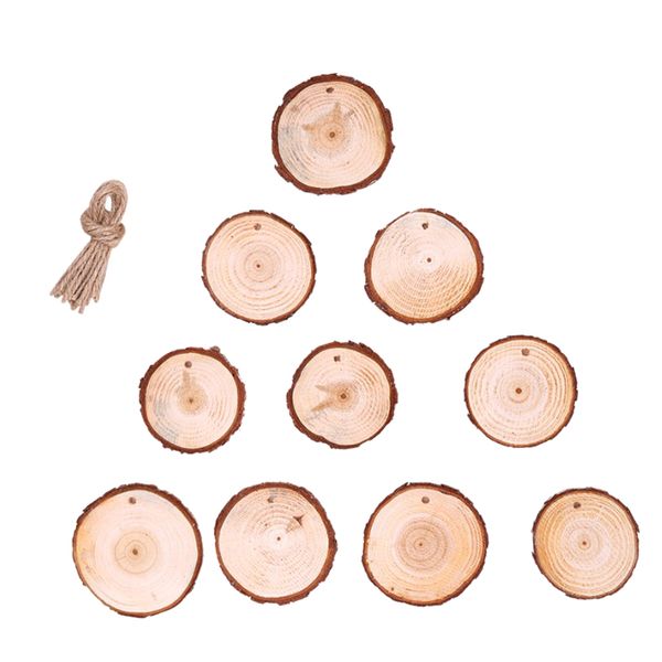 10 pieces unfinished predrilled natural wood slices with hanging rope for festival hanging decoration party gifts
10 pieces unfinished predrilled natural wood slices with hanging rope for festival hanging decoration party gifts