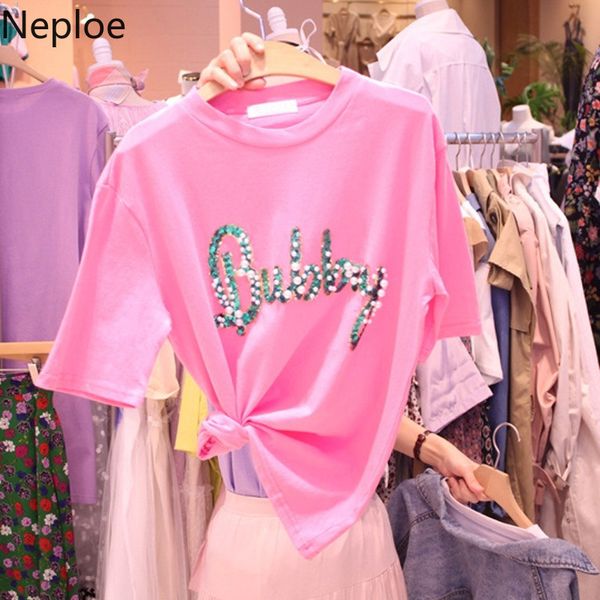 neploe sequined beading letter t shirts women summer 2020 korean o neck short sleeve ladies tees loose casual female 49920, White
neploe sequined beading letter t shirts women summer 2020 korean o neck short sleeve ladies tees loose casual female 49920, White