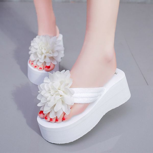 summer flower flip flops women slippers floral beach shoes high heels woman slides wedges platform slipper sandals white 6291, Black
summer flower flip flops women slippers floral beach shoes high heels woman slides wedges platform slipper sandals white 6291, Black