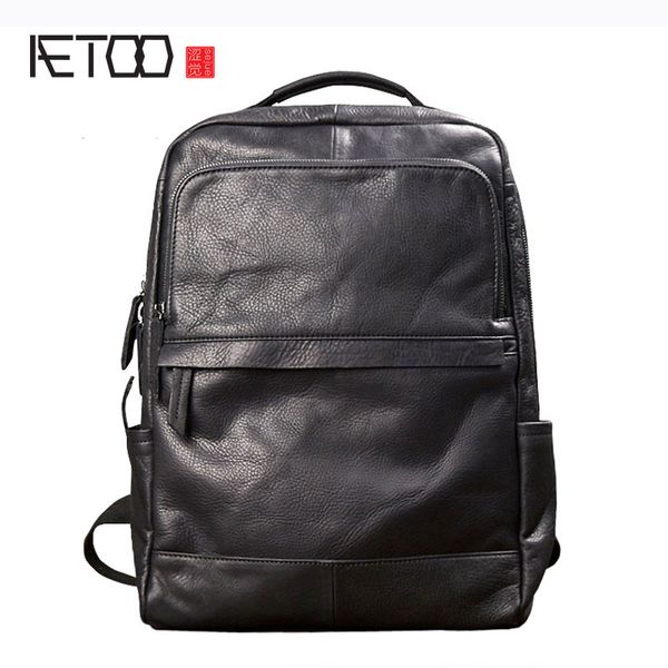 aetoo men fashion trend backpack shoulder bag male leather korean travel bag black leather personality casual male
aetoo men fashion trend backpack shoulder bag male leather korean travel bag black leather personality casual male