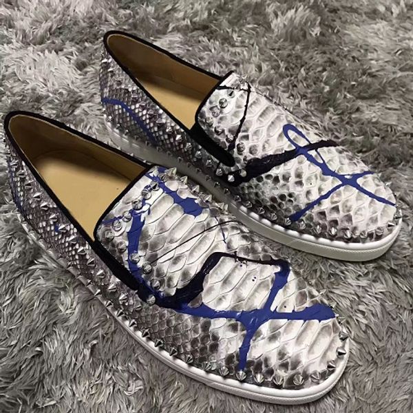 men luxury designer pik pik spikes boat sneakers shoes red bottom loafers comfortable casual leisure flats,women party wedding t07, Black
men luxury designer pik pik spikes boat sneakers shoes red bottom loafers comfortable casual leisure flats,women party wedding t07, Black