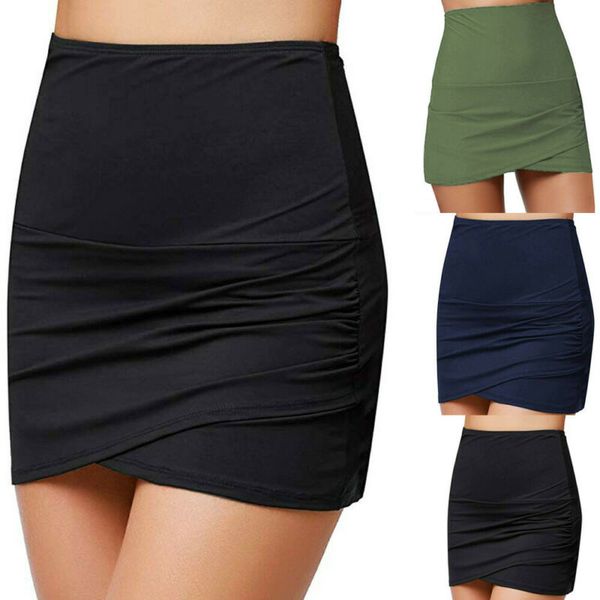au fashion women high waist tulip hem shirring swim skirt swimsuit bikini bottom, Blue;gray
au fashion women high waist tulip hem shirring swim skirt swimsuit bikini bottom, Blue;gray