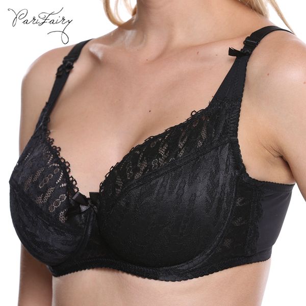 parifairy plus size sheer lace bra women lingerie full coverage black lace floral bralette bra ultra thin summer underwear, Red;black
parifairy plus size sheer lace bra women lingerie full coverage black lace floral bralette bra ultra thin summer underwear, Red;black