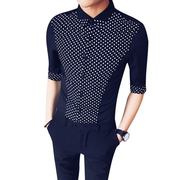 loldeal summer bust polka dot decoration dress shirt half sleeve shirt korean fashion slim fit casual white black
loldeal summer bust polka dot decoration dress shirt half sleeve shirt korean fashion slim fit casual white black