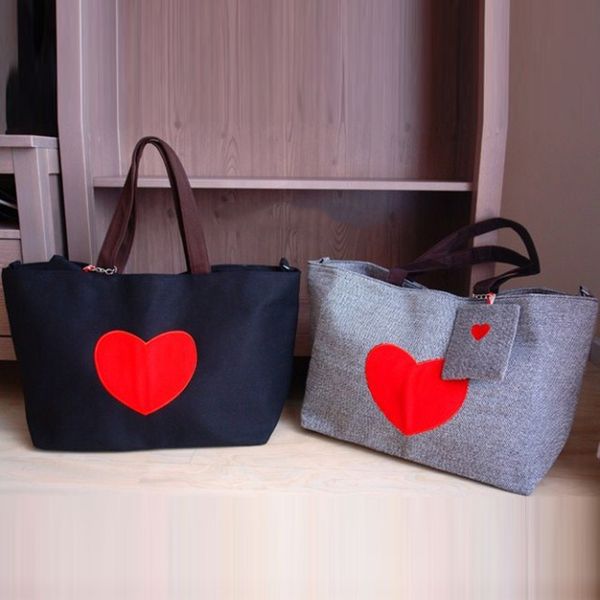 women girls canvas handbag shoulder bag tote handle bag shopper beach shopping black wholesale with heart-shaped oct 30
women girls canvas handbag shoulder bag tote handle bag shopper beach shopping black wholesale with heart-shaped oct 30