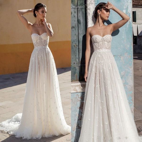 gali karten 2019 new summer lace wedding dresses bridal gowns a line sweetheart backless appliques pearls fitted long 330, White
gali karten 2019 new summer lace wedding dresses bridal gowns a line sweetheart backless appliques pearls fitted long 330, White