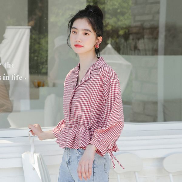 new spring vintage plaid shirt female oversize women short sleeve girls blouse summer plus size women blouses femme blusas, White
new spring vintage plaid shirt female oversize women short sleeve girls blouse summer plus size women blouses femme blusas, White
