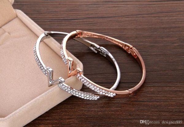 new european brand letter v bangle bracelet luxury zircon charms bangles for women party fine jewelry costume accessories dhl ship, Black
new european brand letter v bangle bracelet luxury zircon charms bangles for women party fine jewelry costume accessories dhl ship, Black