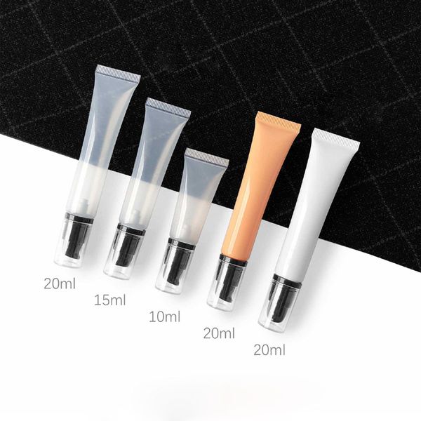 10g/15g/20g cosmetic soft tube empty lotion pump refillable bottle white/clear tube diy hand cream hose container
10g/15g/20g cosmetic soft tube empty lotion pump refillable bottle white/clear tube diy hand cream hose container
