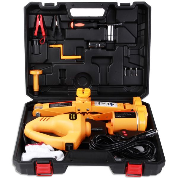 portable electric scissors suv car jack dc 12v 2 3tons with electric wrench automatic lifting jack tools repair change tyre