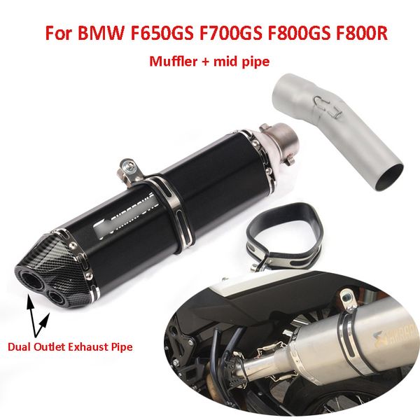 motorcycle exhaust system muffler mid middle link pipe slip on exhasut tip baffler for f650gs f700gs f800gs f800r f800gt
motorcycle exhaust system muffler mid middle link pipe slip on exhasut tip baffler for f650gs f700gs f800gs f800r f800gt