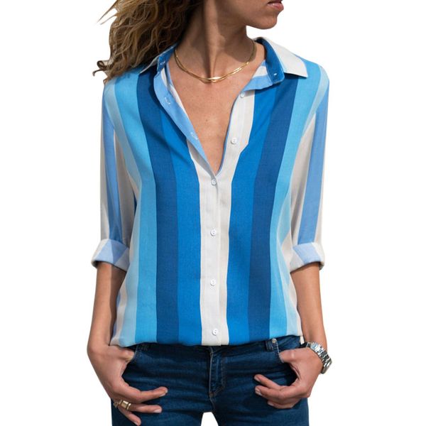 blusas mujer long sleeve 2019 chiffon blouses ladies striped blouse femme casual office shirts women camicia donna, White
blusas mujer long sleeve 2019 chiffon blouses ladies striped blouse femme casual office shirts women camicia donna, White