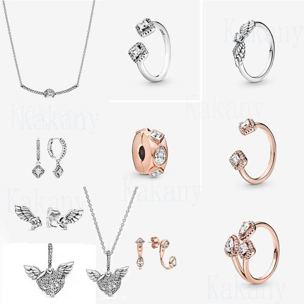 2019 100% 925 sterling silver heart shaped sparkling angel wing ear studs suitable diy women's original fashion jewelry gift
2019 100% 925 sterling silver heart shaped sparkling angel wing ear studs suitable diy women's original fashion jewelry gift