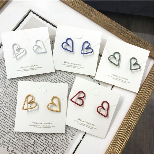 new korean vintage earrings for women heart multicolor earrings minimalism 2020 spring fashion jewelry accessory, Silver
new korean vintage earrings for women heart multicolor earrings minimalism 2020 spring fashion jewelry accessory, Silver
