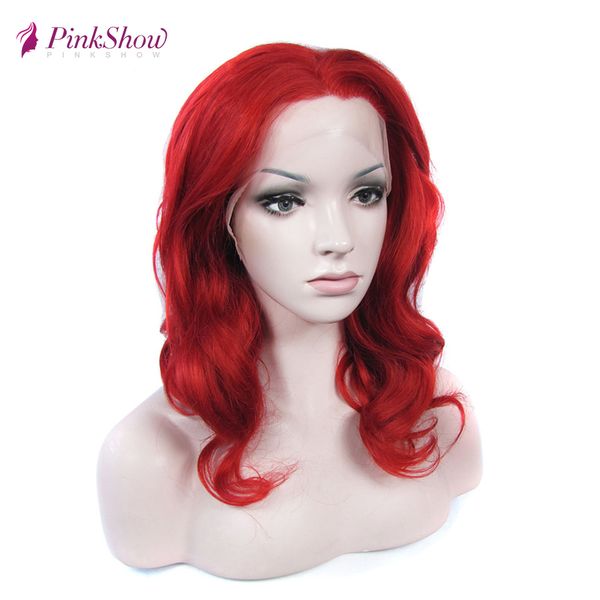 pinkshow short lace front wig red synthetic lace front wig for women heat resistant fiber glueless cosplay, Black
pinkshow short lace front wig red synthetic lace front wig for women heat resistant fiber glueless cosplay, Black