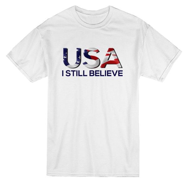 usa i still believe flag men's white t-shirt cotton funny t shirts, White;black
usa i still believe flag men's white t-shirt cotton funny t shirts, White;black