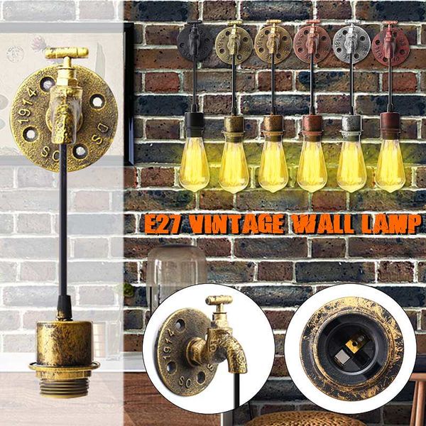 newrst e27 vintage industrial rustic wall sconce wall light fixture fitting water pipes style 5
newrst e27 vintage industrial rustic wall sconce wall light fixture fitting water pipes style 5