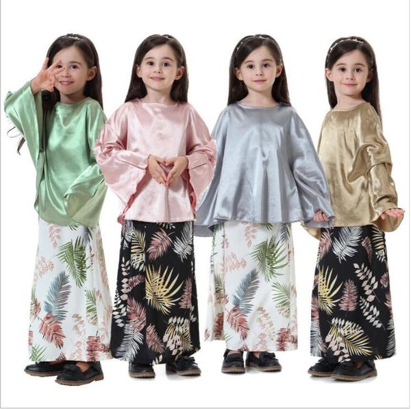 kids designer clothes girls muslim clothing sets baby solid dresses printed culottes suits emulation silk cape cloak robes pants a5867, White
kids designer clothes girls muslim clothing sets baby solid dresses printed culottes suits emulation silk cape cloak robes pants a5867, White
