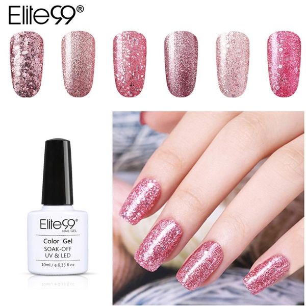elite99 10ml rose gold series uv nail gel polish luminous rose gold glitter nail polish permanent enamel hybrid manicure, Red;pink
elite99 10ml rose gold series uv nail gel polish luminous rose gold glitter nail polish permanent enamel hybrid manicure, Red;pink
