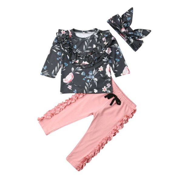 new infant baby girl ruffles floral kid trousers headband outfit clothes set 3fs, White
new infant baby girl ruffles floral kid trousers headband outfit clothes set 3fs, White