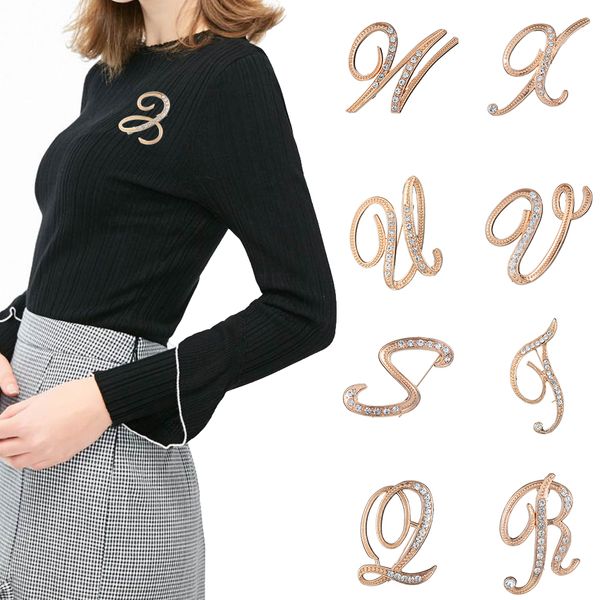 new arrival 26 letters design brooches pins fashion creative crystal english rhinestone alphabetical letter brooch gifts, Gray
new arrival 26 letters design brooches pins fashion creative crystal english rhinestone alphabetical letter brooch gifts, Gray