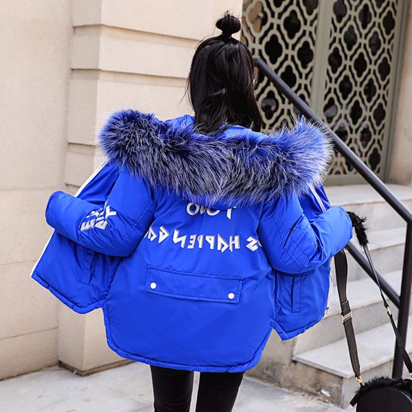 wholesale autumn and winter clothing women's slim short paragraph large fur collar down cotton letter print hooded cotton coat s-xxl, Black
wholesale autumn and winter clothing women's slim short paragraph large fur collar down cotton letter print hooded cotton coat s-xxl, Black