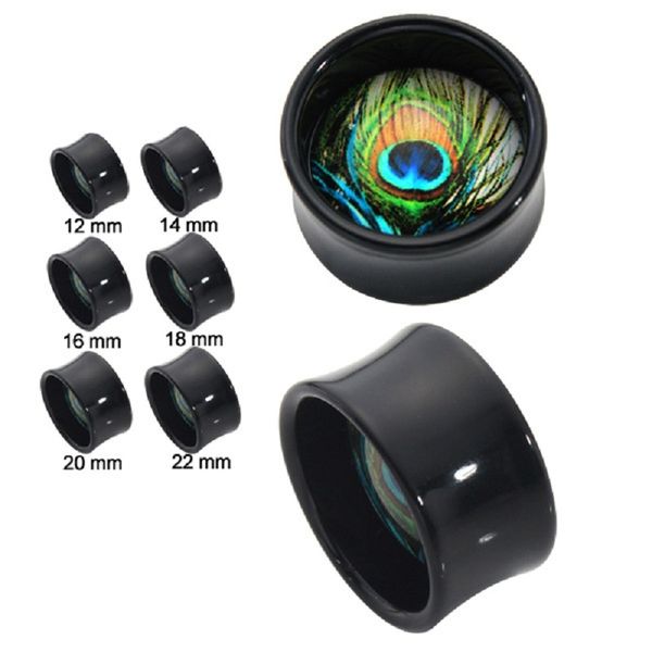 2019 2pcs/set new arrival fashion peacock single-sided patch glass black acrylic auricle ear plugs tunnel body jewelry, Slivery;golden
2019 2pcs/set new arrival fashion peacock single-sided patch glass black acrylic auricle ear plugs tunnel body jewelry, Slivery;golden