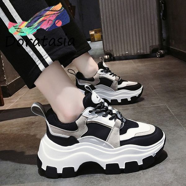 doratasia new ins trendy ladies 8 cm high heels sneakers women 2020 fashion mixed-color platform shoes woman, Black
doratasia new ins trendy ladies 8 cm high heels sneakers women 2020 fashion mixed-color platform shoes woman, Black