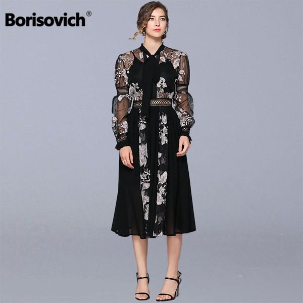 borisovich ladies elegant party dresses new 2019 fashion england style embroidery mesh patchwork women long dress n1039, Black;gray
borisovich ladies elegant party dresses new 2019 fashion england style embroidery mesh patchwork women long dress n1039, Black;gray