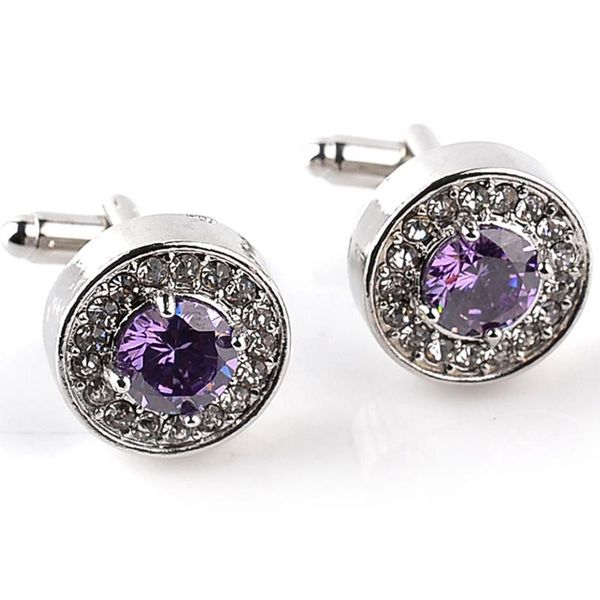 classic luxury crystal cufflinks for mens shirt light purple zircon cufflinks fashion swarovski brand jewelry design, Silver
classic luxury crystal cufflinks for mens shirt light purple zircon cufflinks fashion swarovski brand jewelry design, Silver