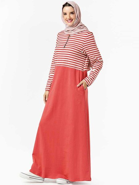 mc9318 pink 9319 yellow sweater stitching striped zipper pocket dress (no headscarf) abaya kimono arabian clothes dubai acetate muslimi, Red
mc9318 pink 9319 yellow sweater stitching striped zipper pocket dress (no headscarf) abaya kimono arabian clothes dubai acetate muslimi, Red
