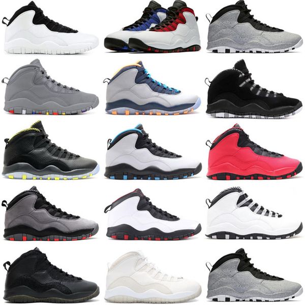

Nike Air Jordan Retro Shoes Cair 1 JORDAN 1 Light 10 Blue 10s Мужчины Ретро Баскетбол белый Цемент Вестбрук X Im back Bobcats Чикаго Прохладный Серый Порошок Синие кроссовки