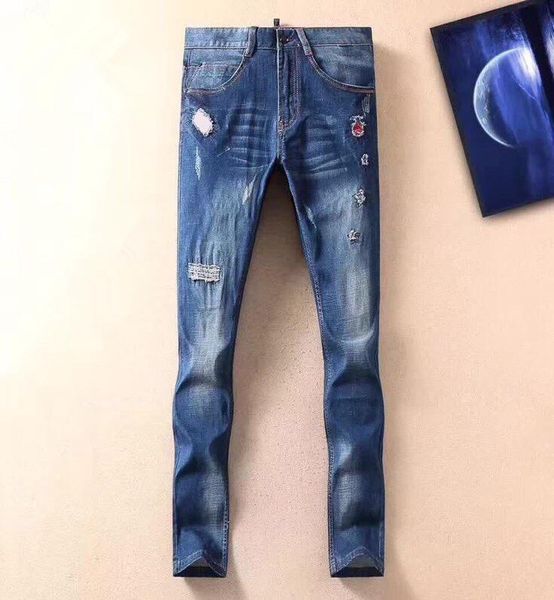 2019 new brand mens jeans distressed scratched biker jeans slim fit motorcycle biker denim jeans fashion designer pants hip hop size 29-38, Blue
2019 new brand mens jeans distressed scratched biker jeans slim fit motorcycle biker denim jeans fashion designer pants hip hop size 29-38, Blue