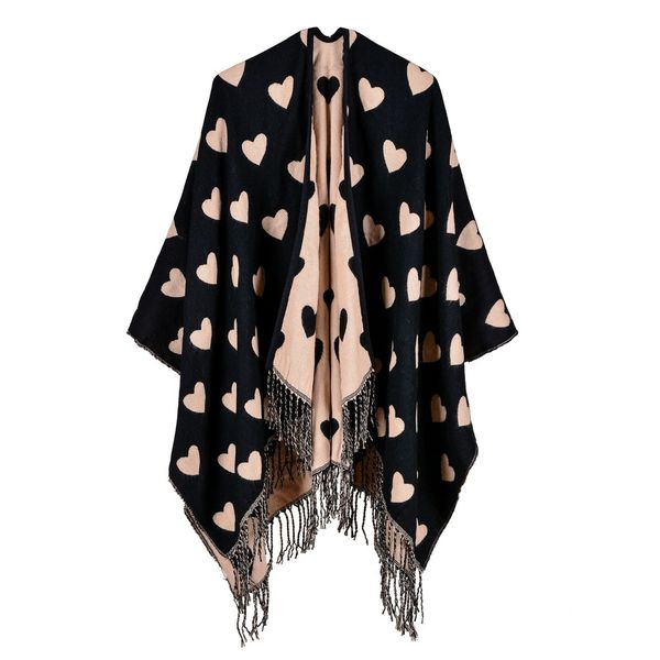 classic heart tassel rim warm women coat cashmere imitation wool scarf poncho cape poncho blanket cloak wrap shawl lady clothes, Blue;gray
classic heart tassel rim warm women coat cashmere imitation wool scarf poncho cape poncho blanket cloak wrap shawl lady clothes, Blue;gray