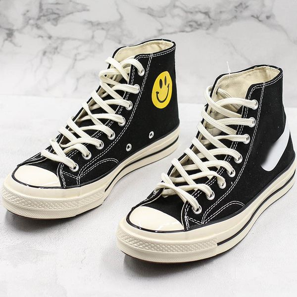 chinatown market all stars canvas shoes chuck 1970s taylor 70 men women smile face happy camper designer casual sport sneakers 36-44, Black
chinatown market all stars canvas shoes chuck 1970s taylor 70 men women smile face happy camper designer casual sport sneakers 36-44, Black