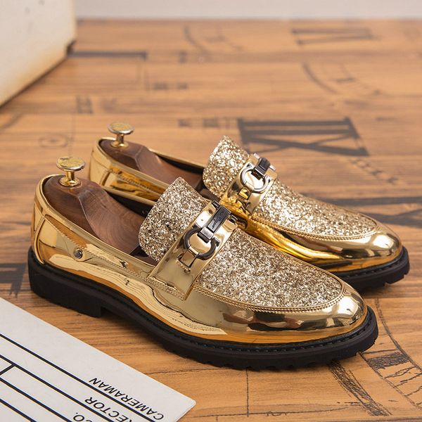 2020 metal brooch decoration shoes business bling leather shoes men's formal party dress gift for man, Black
2020 metal brooch decoration shoes business bling leather shoes men's formal party dress gift for man, Black