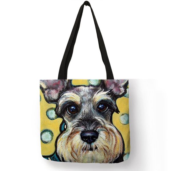 dropship schnauzer dog painting handbags for women lady shoulder bag casual shopping traveling school bags large capacity
dropship schnauzer dog painting handbags for women lady shoulder bag casual shopping traveling school bags large capacity
