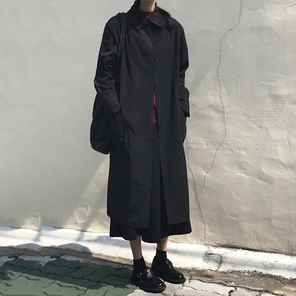 tvvovvin korea style 2019 autumn single breasted full sleeve turn-down collar pockets women loose windbreaker jacket f222, Black;brown
tvvovvin korea style 2019 autumn single breasted full sleeve turn-down collar pockets women loose windbreaker jacket f222, Black;brown