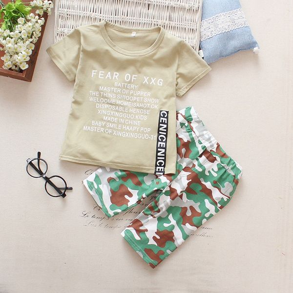 kids boys clothes children's short sleeve letter print t-shirt+camouflage shorts clothing set for boys 1 2 3 4 years, White
kids boys clothes children's short sleeve letter print t-shirt+camouflage shorts clothing set for boys 1 2 3 4 years, White