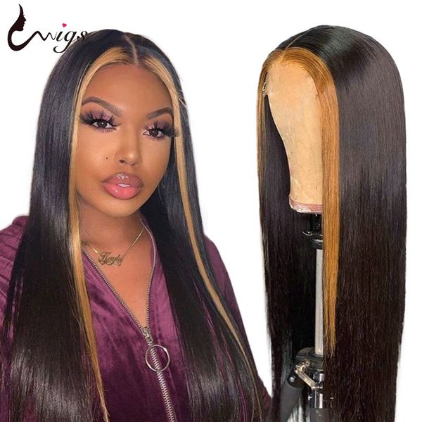 uwigs 1b 27 highlight straight lace front wig ombre human hair wigs 13x6 brazilian remy hair wigs pre plucked for black women, Black;brown
uwigs 1b 27 highlight straight lace front wig ombre human hair wigs 13x6 brazilian remy hair wigs pre plucked for black women, Black;brown