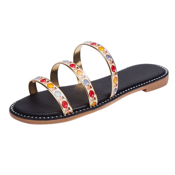 jaycosin multicolor open toe flat-bottom holiday beach shoes roman style indoor outdoor diamond slippers 2019 summer for women, Black
jaycosin multicolor open toe flat-bottom holiday beach shoes roman style indoor outdoor diamond slippers 2019 summer for women, Black
