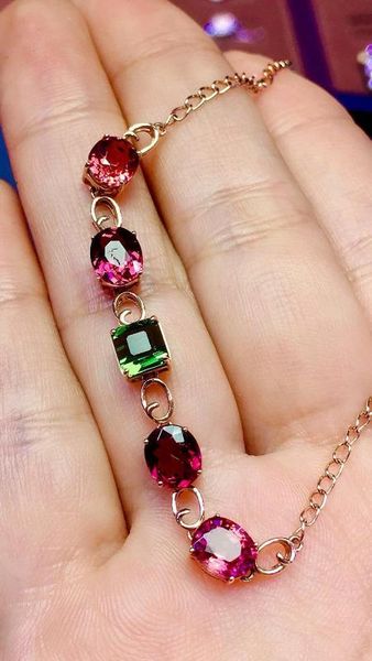 n410 real 18k gold au750 g18k 100% natural brazil tourmaline 6.5ct gemstones jewellery bracelets for women fine bracelet, Golden;silver
n410 real 18k gold au750 g18k 100% natural brazil tourmaline 6.5ct gemstones jewellery bracelets for women fine bracelet, Golden;silver