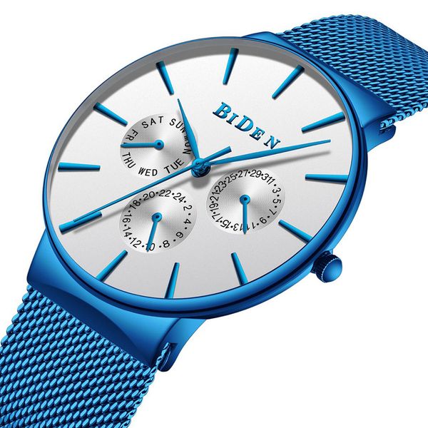 fashion new men's watches steel slim quartz blue watches men military sports watch relogio masculino nice gift for men, Slivery;brown
fashion new men's watches steel slim quartz blue watches men military sports watch relogio masculino nice gift for men, Slivery;brown