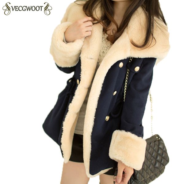 winter warm coats women wool slim double breasted wool coat winter jacket women fur 's coat jackets female qa009, Black
winter warm coats women wool slim double breasted wool coat winter jacket women fur 's coat jackets female qa009, Black