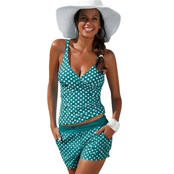 bikinis set women polka dot two pieces tankini printed sports flat corner swimming suit
bikinis set women polka dot two pieces tankini printed sports flat corner swimming suit