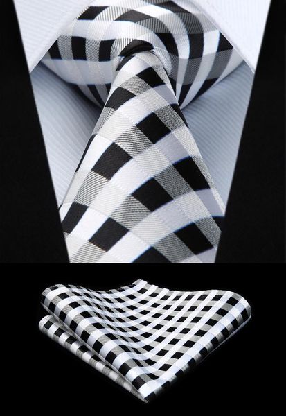 new plaid check black white color mens tie woven silk necktie handkerchief set tc729w8s, Blue;purple
new plaid check black white color mens tie woven silk necktie handkerchief set tc729w8s, Blue;purple