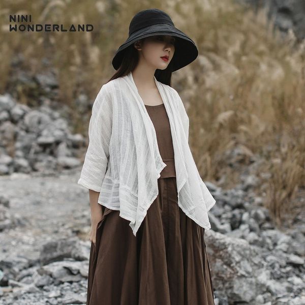 nini wonderland женщины тонкий кардиган пальто 2019 весна сплошной цвет хлопок повседневные топы лето batwing рукав короткие пальто женский, Black;brown
nini wonderland женщины тонкий кардиган пальто 2019 весна сплошной цвет хлопок повседневные топы лето batwing рукав короткие пальто женский, Black;brown