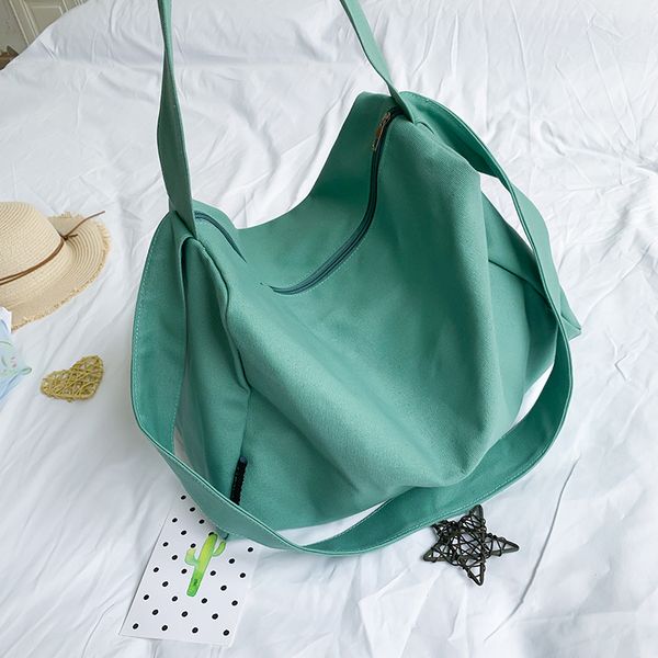 2020 new art simple shoulder canvas bag large capacity large bag